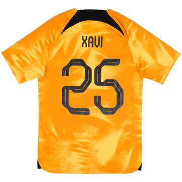 2022-23 Netherlands Home Shirt Xavi #25 - 6/10 - (S)