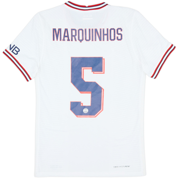 2021-22 Paris Saint-Germain Authentic Fourth Shirt Marquinhos #5 - 9/10 - (S)