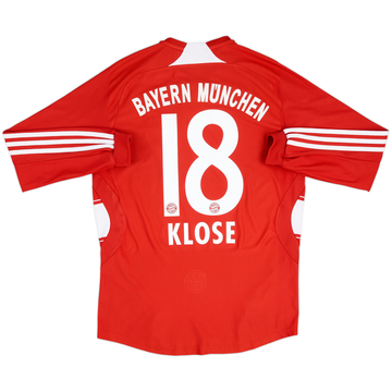 2007-08 Bayern Munich Home L/S Shirt Klose #18 - 7/10 - (S)