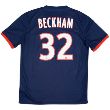 2013-14 Paris Saint-Germain Home Shirt Beckham #32 - 8/10 - (M)