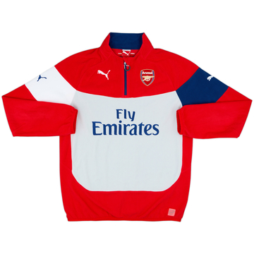 2014-15 Arsenal Puma 1/4 Zip Fleece Top - 8/10 - (L)