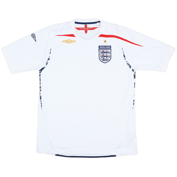 2007-09 England Home Shirt - 4/10 - (L)