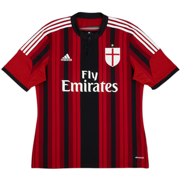2015-16 AC Milan Home Shirt Balotelli #45 - 7/10 - (L)