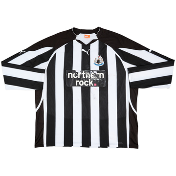 2010-11 Newcastle Home L/S Shirt - 4/10 - (3XL)