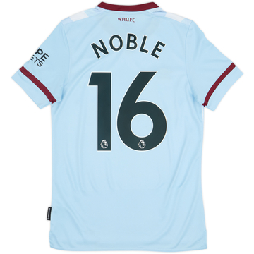 2021-22 West Ham Away Shirt Noble #16 - 7/10 - (S)