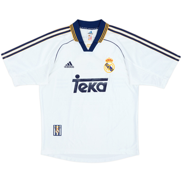 1998-00 Real Madrid 'Champions of Europe' Home Shirt - 7/10 - (S)