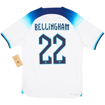 2022-23 England Authentic Home Shirt Bellingham #22 (M)