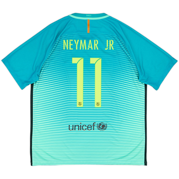 2016-17 Barcelona Third Shirt Neymar Jr #11 - 8/10 - (XL)