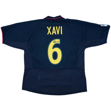 2002-03 Barcelona Away Shirt Xavi #6 - 9/10 - (XL)