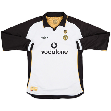 2001-02 Manchester United Centenary Away/Third L/S Shirt - 7/10 - (L.Boys)