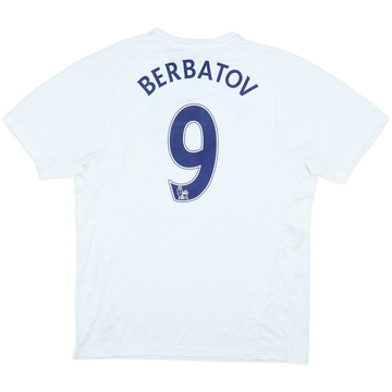 2007-08 Tottenham Home Shirt Berbatov #9 - 8/10 - (L)