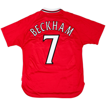 1999-00 Manchester United 'CL Winners' Shirt Beckham #7 - 7/10 - (M)