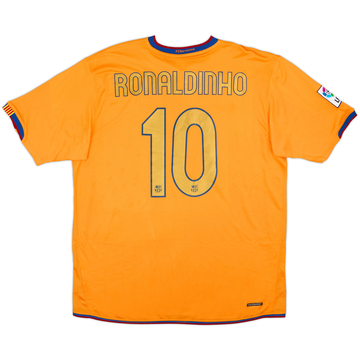 2006-08 Barcelona Away Shirt Ronaldinho #10 - 6/10 - (XL)