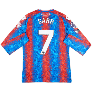 2024-25 Crystal Palace Match Issue Home L/S Shirt Sarr #7