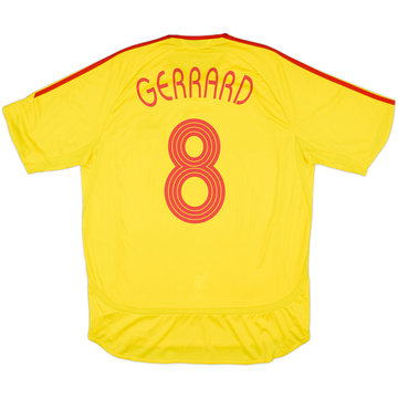 2006-07 Liverpool Away Shirt Gerrard #8 - 6/10 - (L)