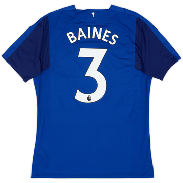 2017-18 Everton Home Shirt Baines #3 - 8/10 - (L)