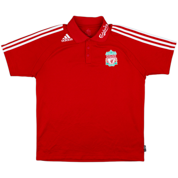 2008-09 Liverpool adidas Polo Shirt - 7/10 - (L)