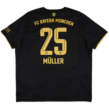 2021-22 Bayern Munich Away Shirt Muller #25 - 6/10 - (XXL)