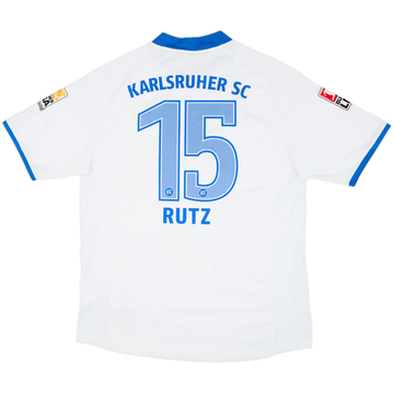 2009-10 Karlsruher Match Issue Away Shirt Rutz #15