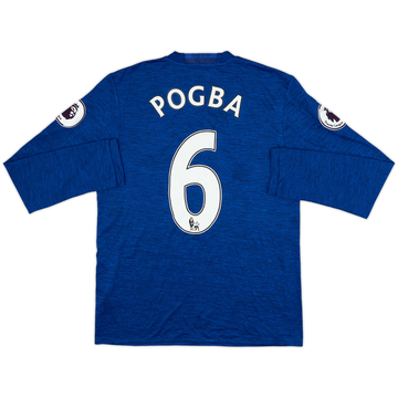 2016-17 Manchester United Away L/S Shirt Pogba #6 - 6/10 - (M)
