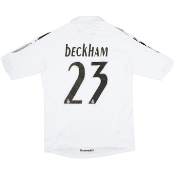 2005-06 Real Madrid Home Shirt Beckham #23 - 4/10 - (M)