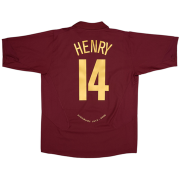 2005-06 Arsenal Home Shirt Henry #14 - 9/10 - (XL)