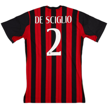 2013-14 AC Milan Home Shirt De Sciglio #2 - 7/10 - (L.Boys)