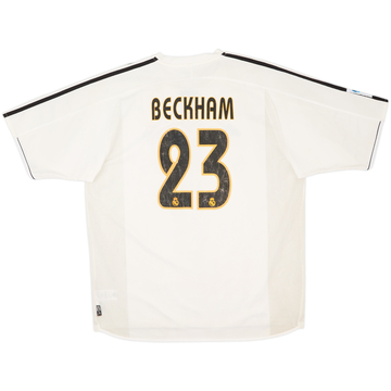 2003-04 Real Madrid Home Shirt Beckham #23 - 5/10 - (XL)
