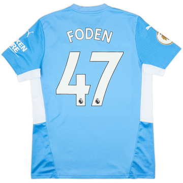 2021-22 Manchester City Home Shirt Foden #47 - 6/10 - (M)