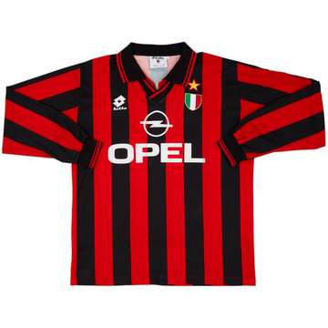 1995-96 AC Milan Home L/S Shirt - 5/10 - (M)
