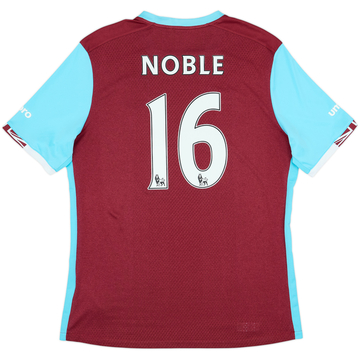 2016-17 West Ham Home Shirt Noble #16 - 10/10 - (XL)