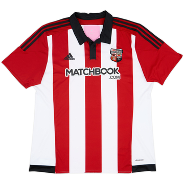 2015-16 Brentford Home Shirt - 10/10 - (XL)