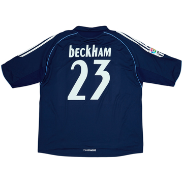 2005-06 Real Madrid Away Shirt Beckham #23 - 8/10 - (XXL)