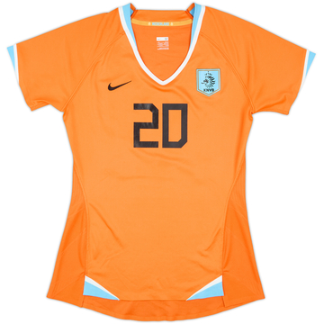 2009 Netherlands Women Match Issue Home Shirt #20