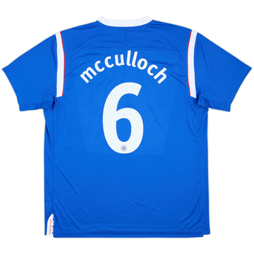 2011-12 Rangers Match Issue European Home Shirt McCulloch #6