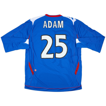 2006-07 Rangers Home L/S Shirt Adam #25 - 9/10 - (XL)