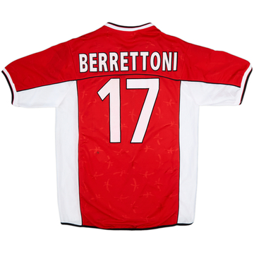 2002-03 Perugia Match Issue Home Shirt Berrettoni #17