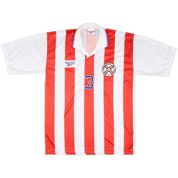 1998 Paraguay Match Worn Home Shirt #3 (Rivarola)