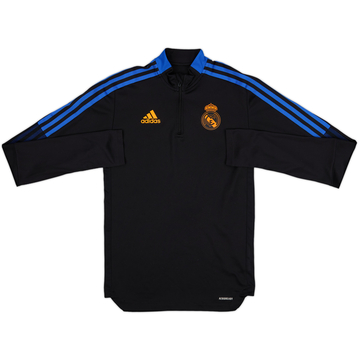 2021-22 Real Madrid adidas 1/4 Zip Training Top - 8/10 - (XS)