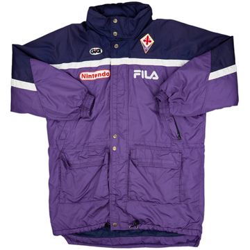 1997-98 Fiorentina Fila Hooded Padded Bench Coat - 8/10 - (XL)