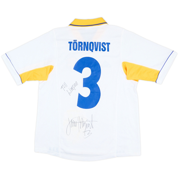 1999-00 Sweden Women's Match Issue Signed Away Shirt Tornqvist #3