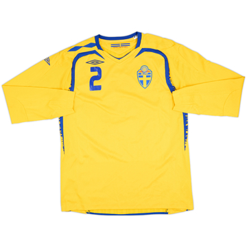 2008-09 Sweden Match Issue Home L/S Shirt #2