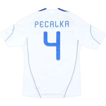 2010-11 Slovakia Match Issue Signed Home Shirt Pecalka #4