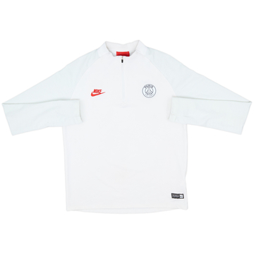 2019-20 Paris Saint-Germain Nike Vaporknit 1/4 Zip Drill Top - 8/10 - (XL.Boys)