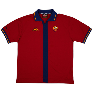 2000-01 Roma Kappa Polo Shirt - 8/10 - (XL)