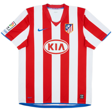 2008-09 Atletico Madrid Home Shirt - 5/10 - (L)