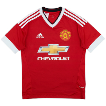 2015-16 Manchester United Home Shirt - 7/10 - (L.Boys)