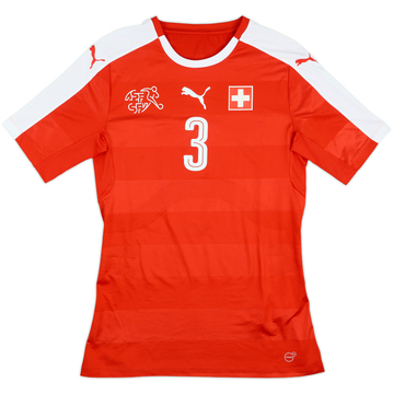 2016-17 Switzerland Match Issue Home Shirt #3