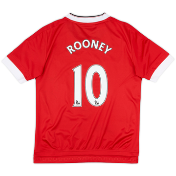 2015-16 Manchester United Home Shirt Rooney #10 - 9/10 - (M.Boys)