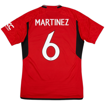 2023-24 Manchester United Home Shirt Martinez #6 - 10/10 - (M)